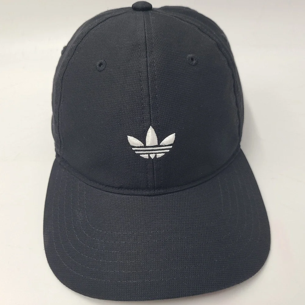 Adidas Hat Adjustable Black White Trefoil Logo‎ 3 Stripes Casual Sports Wear Men